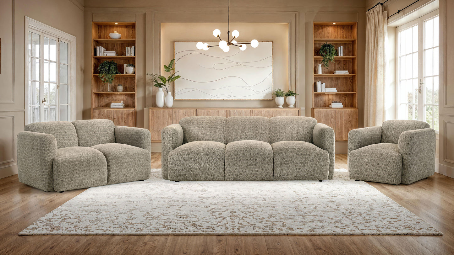 Brielle Curved Arm Accent Chair – Cocoa