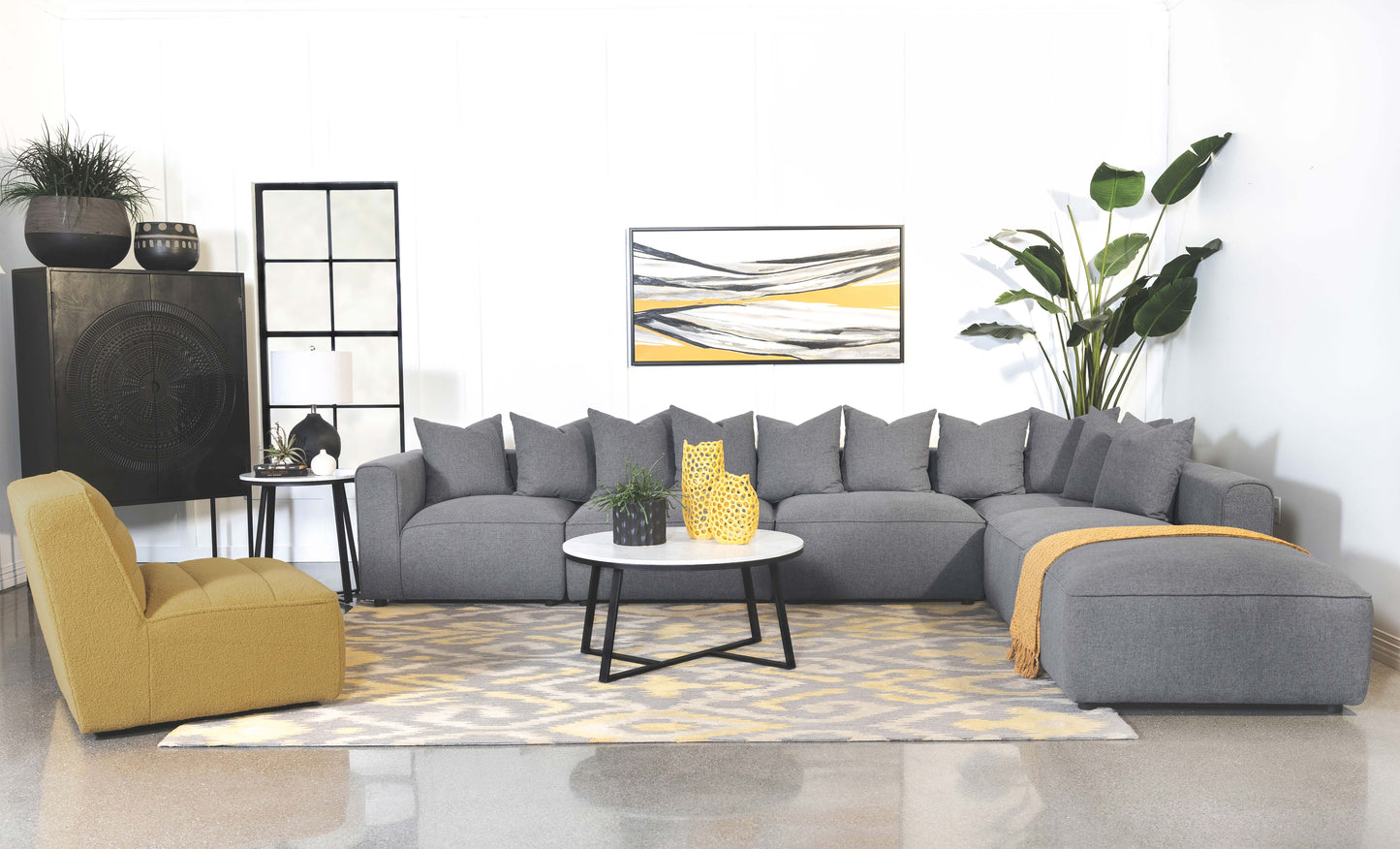 Arielle Slip Silhouette Chair – Storm Grey