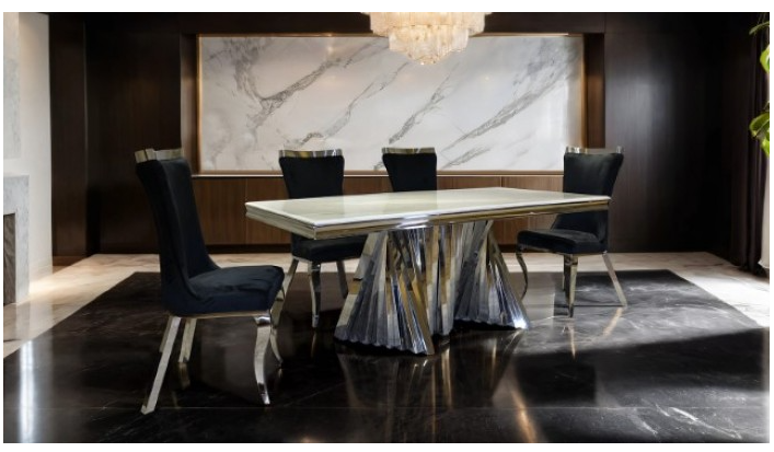 Bellanova Chrome Signature Dining Table