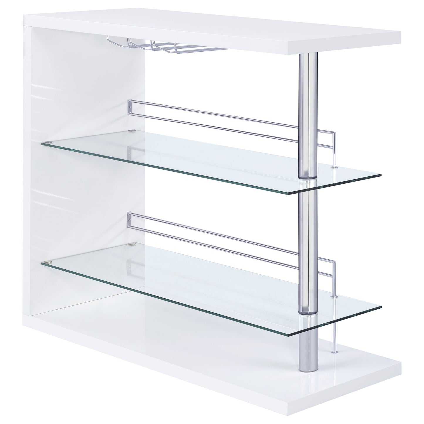 Prescott White High Gloss Bar Table