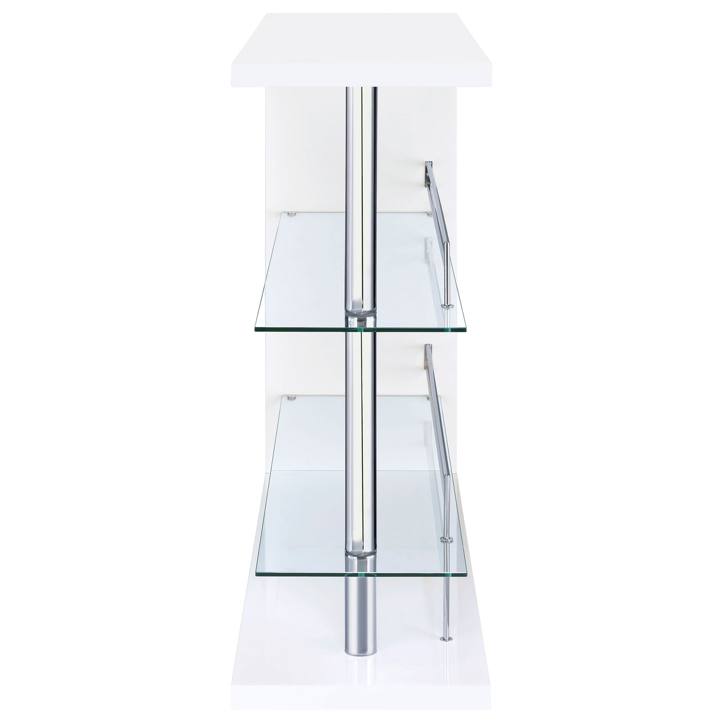 Prescott White High Gloss Bar Table