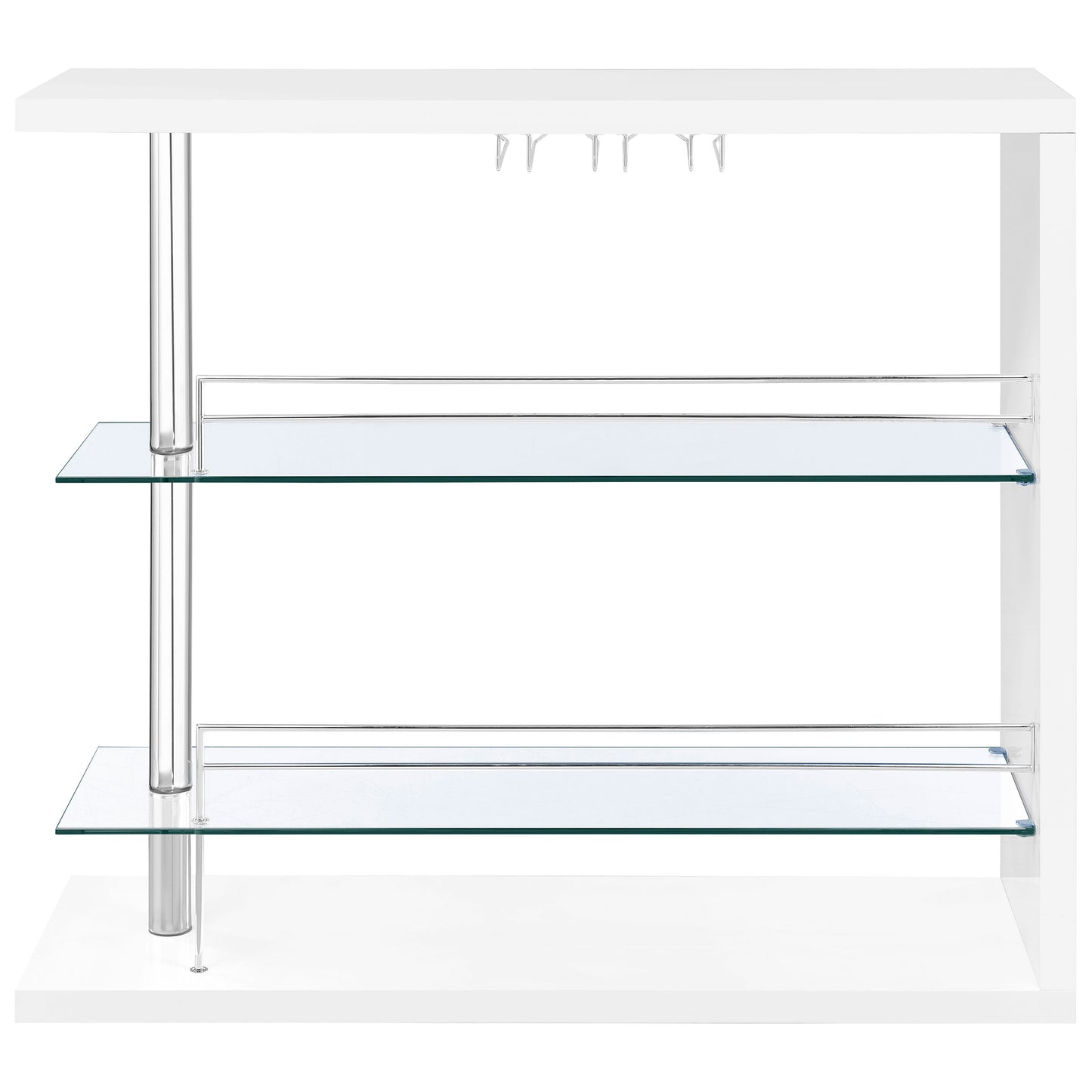 Prescott White High Gloss Bar Table