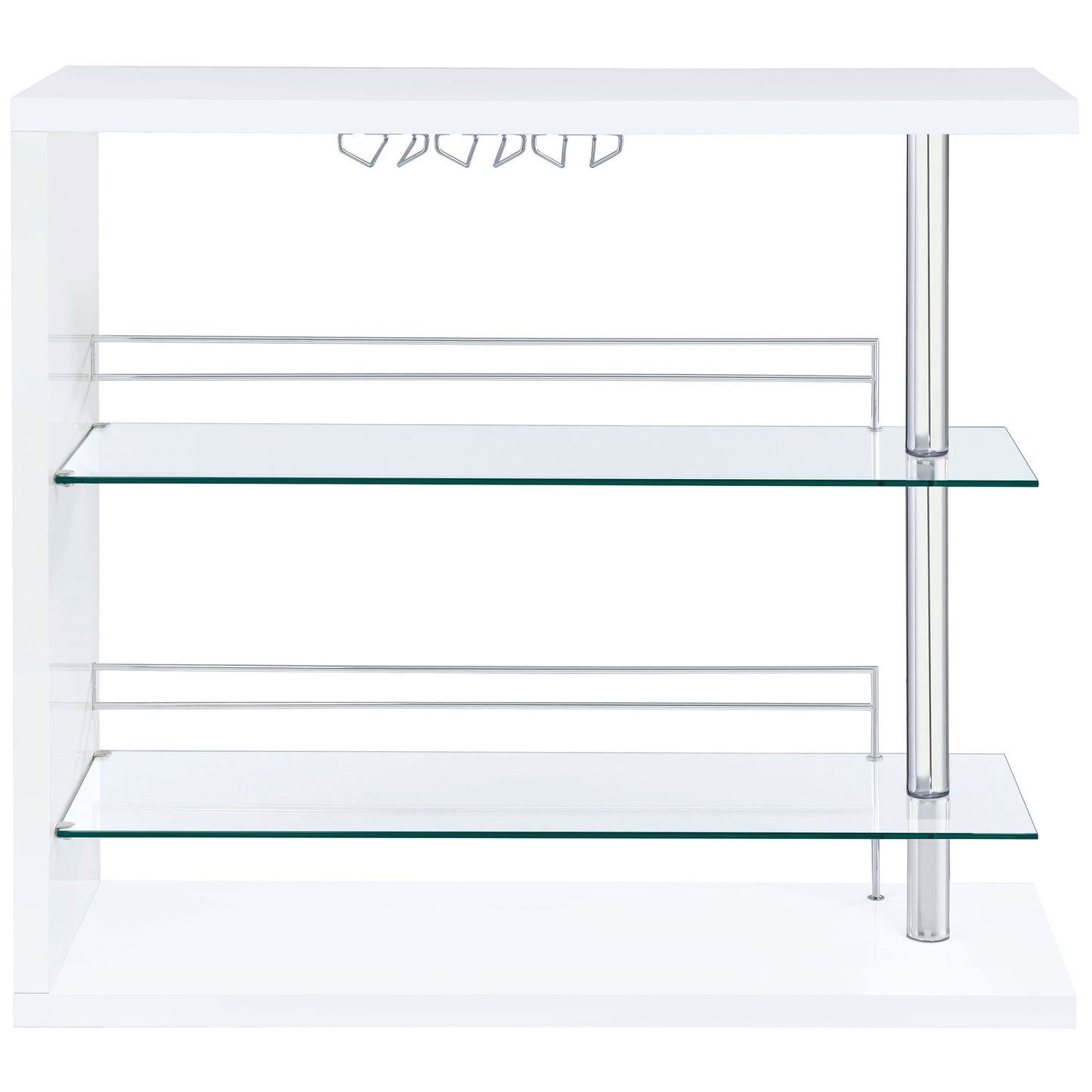 Prescott White High Gloss Bar Table