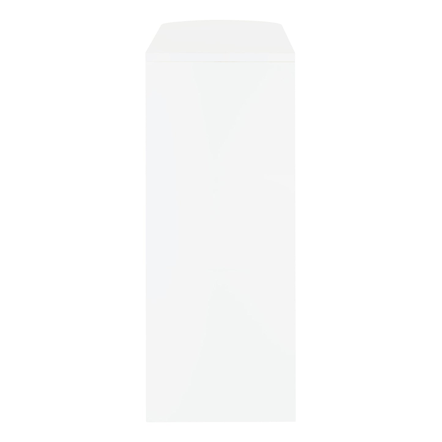 Rectangular 2-tier Home Bar Table White High Gloss