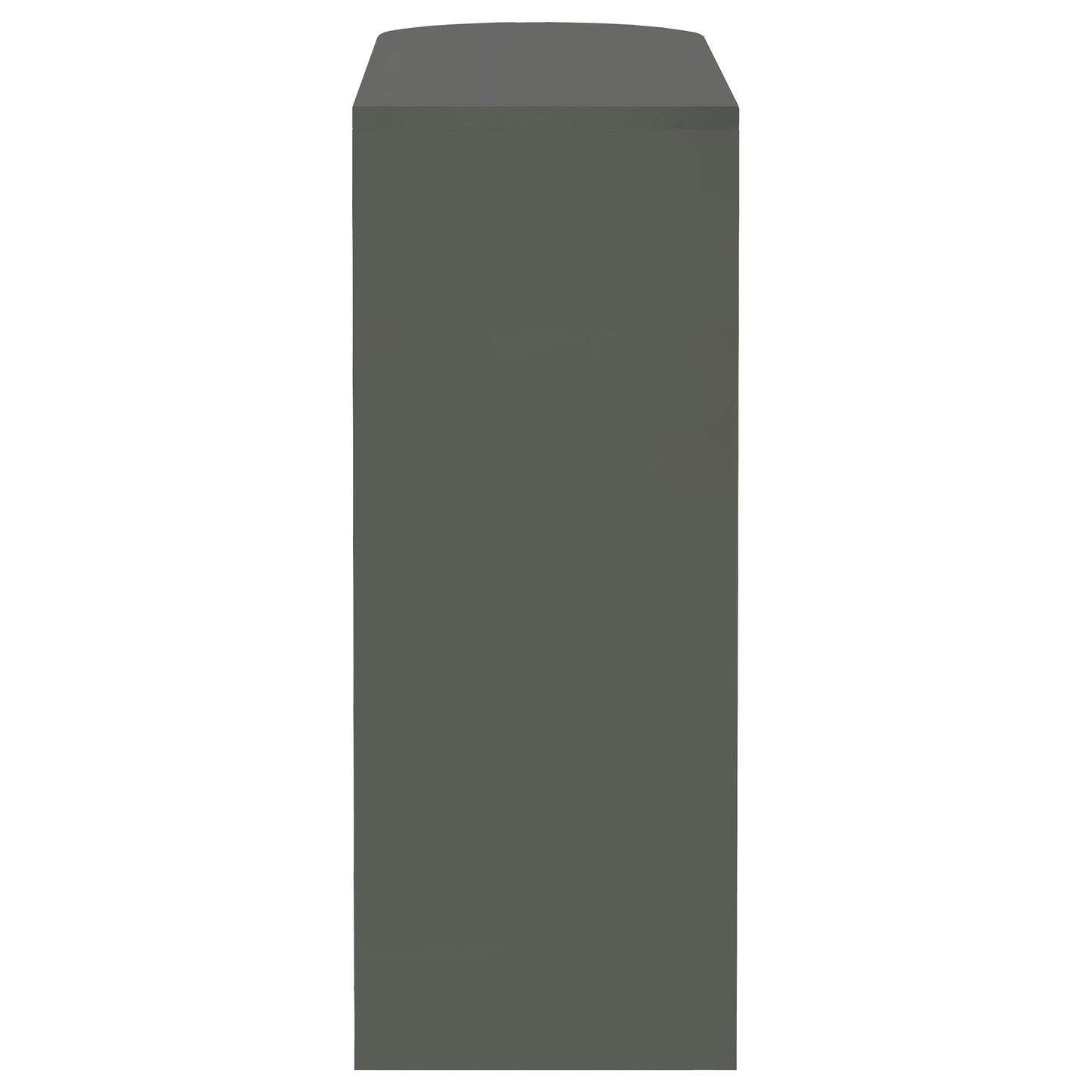 Calder 2-Tier Rectangular Home Bar Table – Grey High Gloss