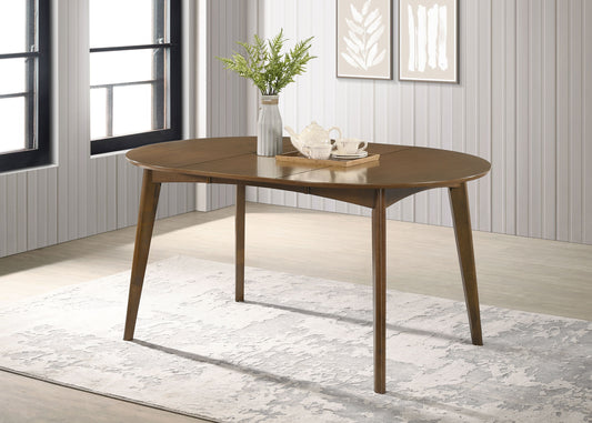 Elric 60” Expandable Dining Table in Dark Walnut