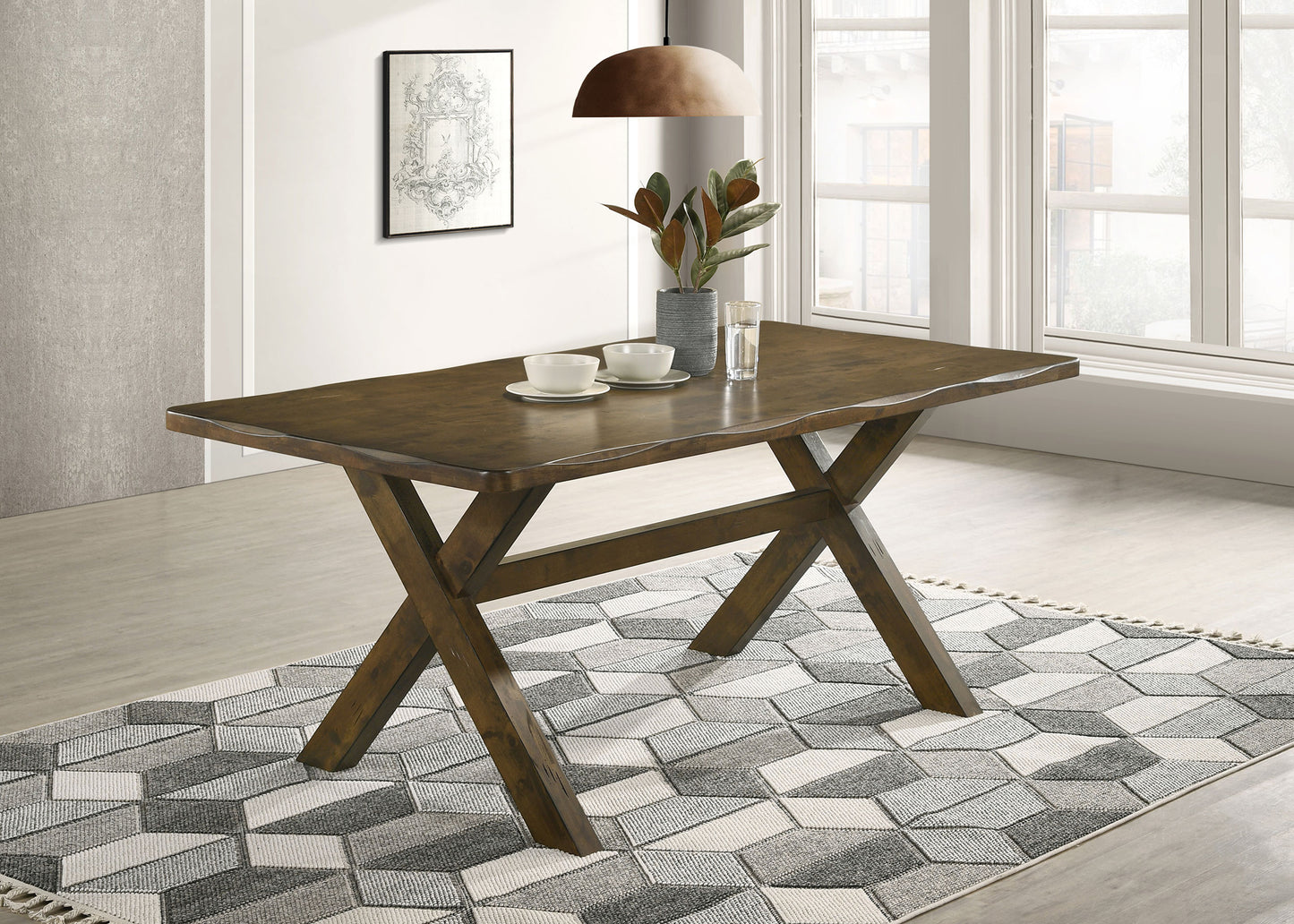 Brenwick 71” Rectangular Dining Table in Knotty Nutmeg