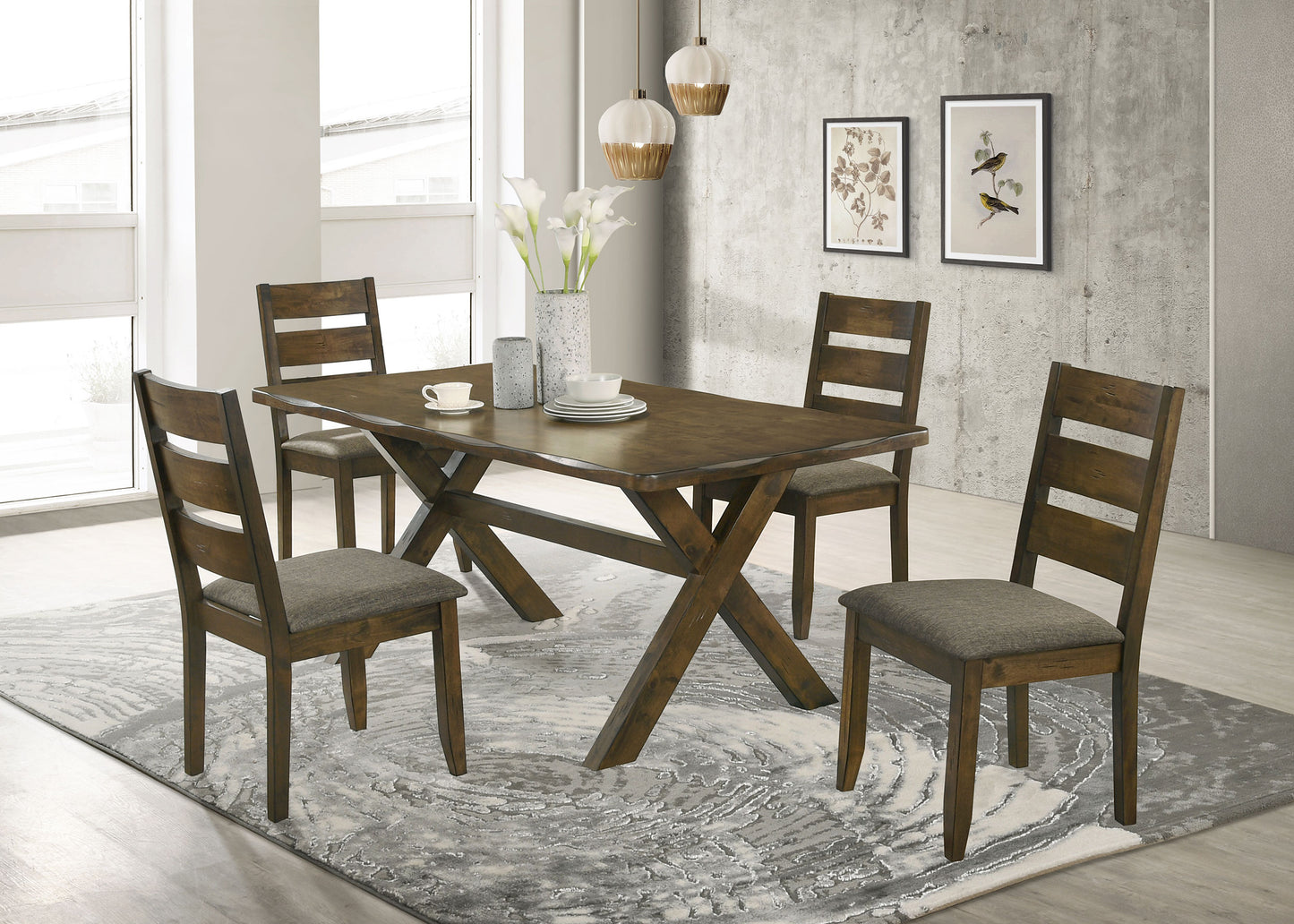 Brenwick 71” Rectangular Dining Table in Knotty Nutmeg
