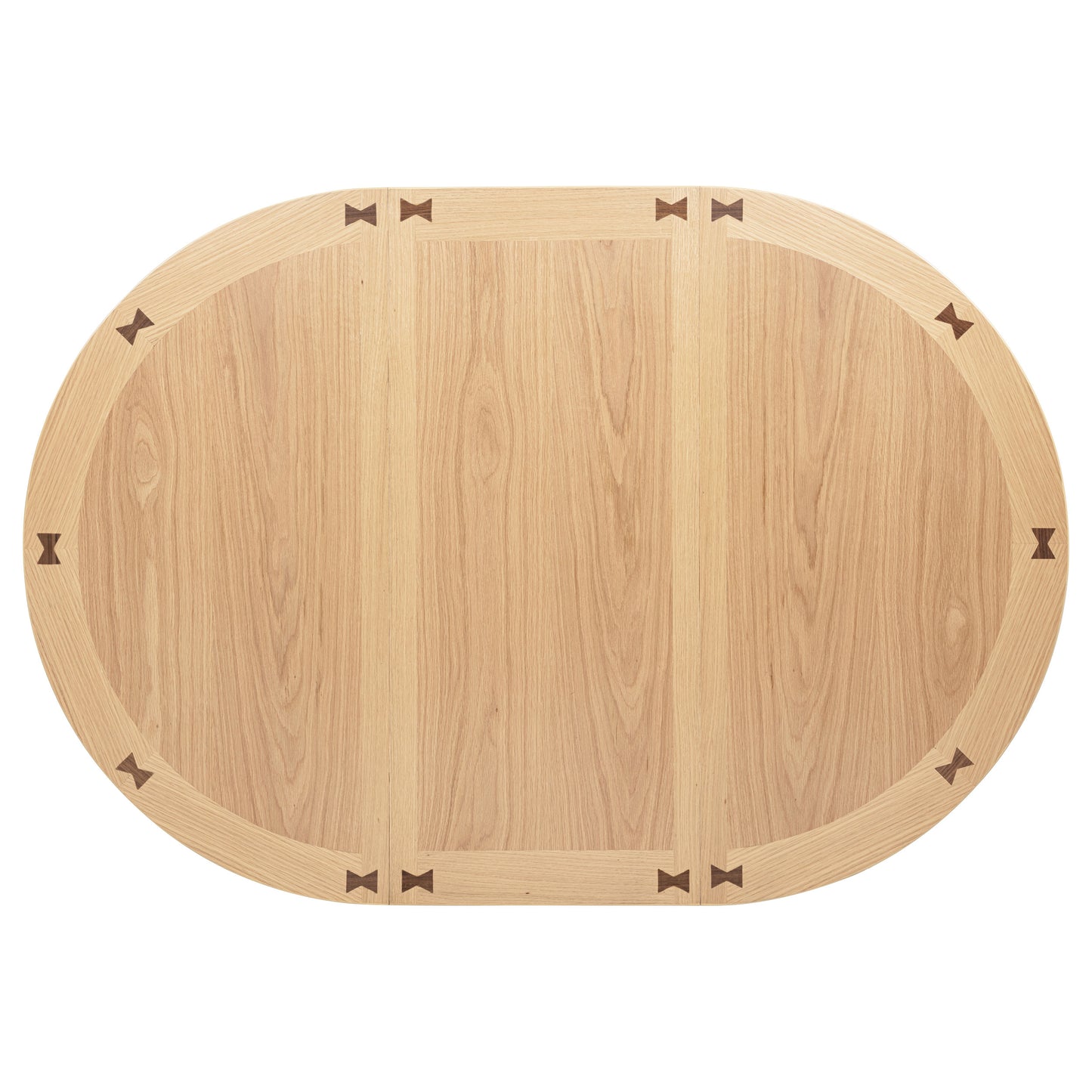 Elowen 60-inch Light Oak Oval Extension Dining Table with Storage Pedestal Base