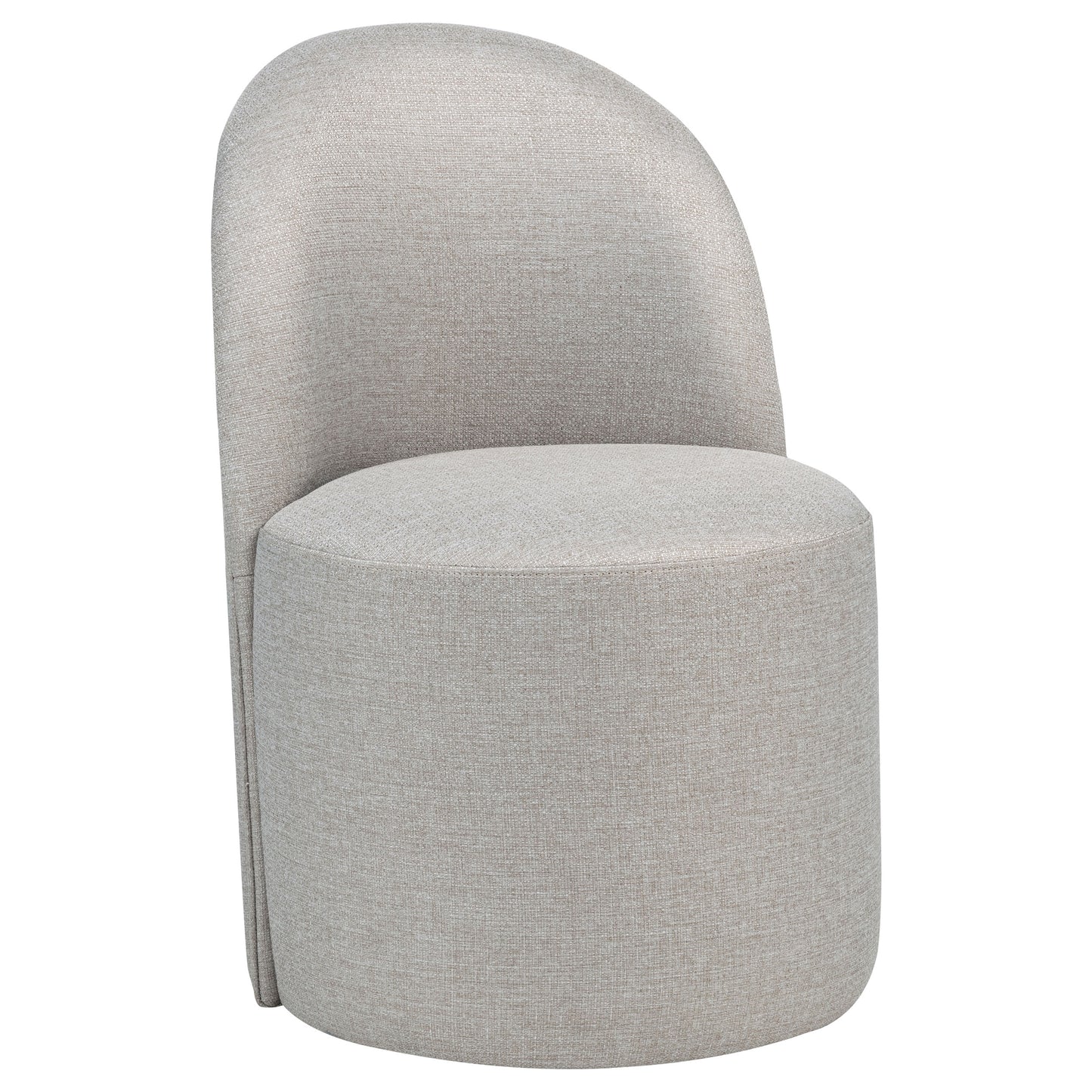 Harlow Upholstered Barrel Dining Chair Beige (Set of 2)