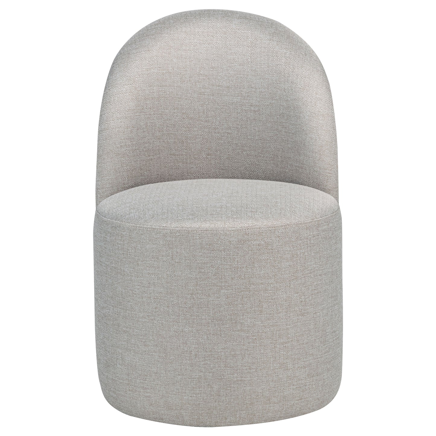 Harlow Upholstered Barrel Dining Chair Beige (Set of 2)