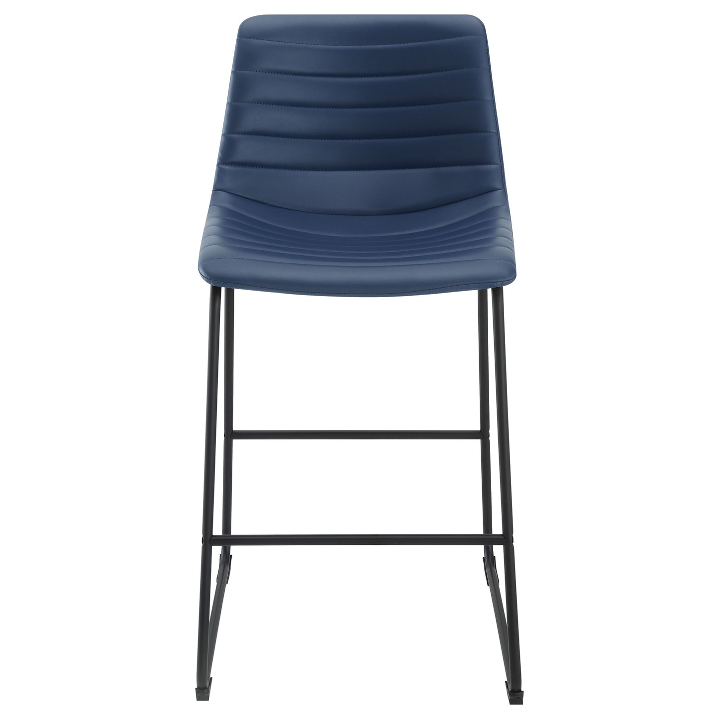 Zuni Faux Leather Upholstered Counter Chair – Blue (Set of 2)