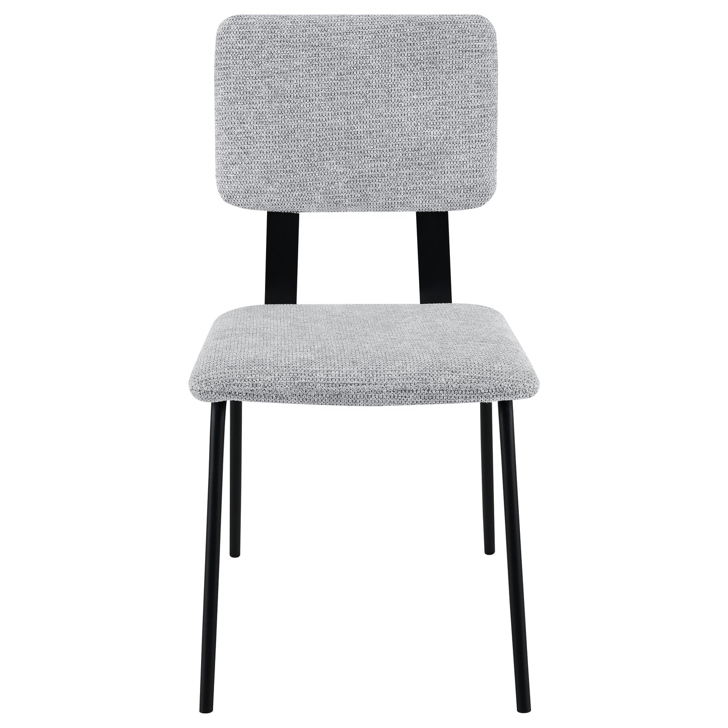 Calla Fabric Upholstered Dining Side Chair – Grey (Set of 2)