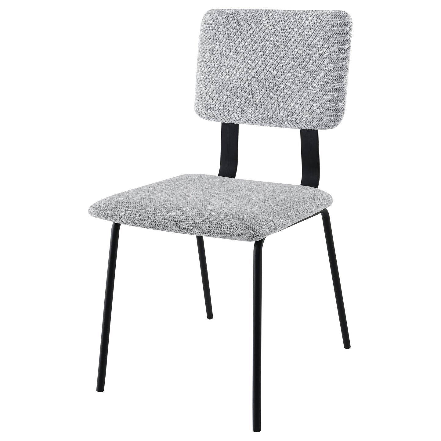 Calla Fabric Upholstered Dining Side Chair – Grey (Set of 2)