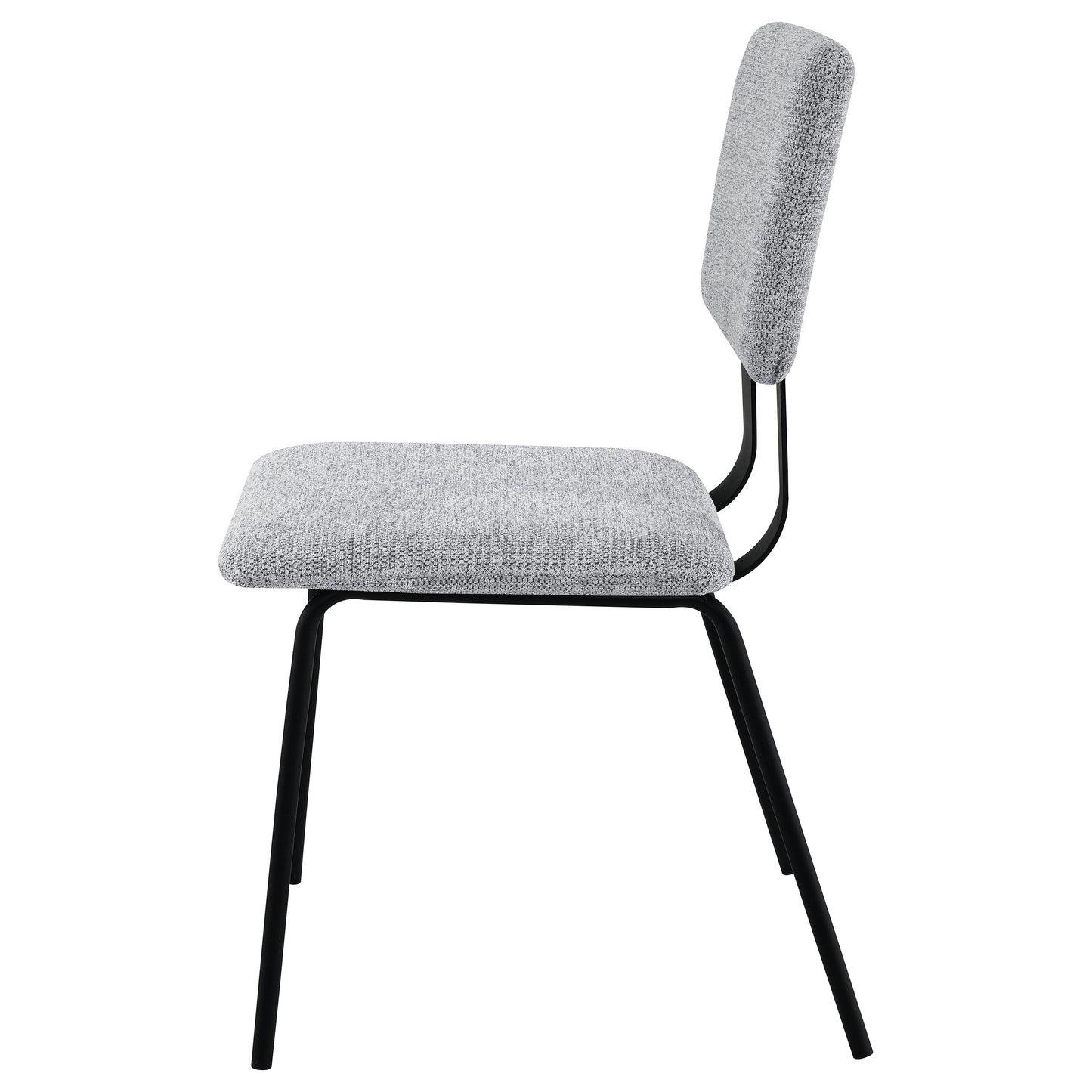 Calla Fabric Upholstered Dining Side Chair – Grey (Set of 2)