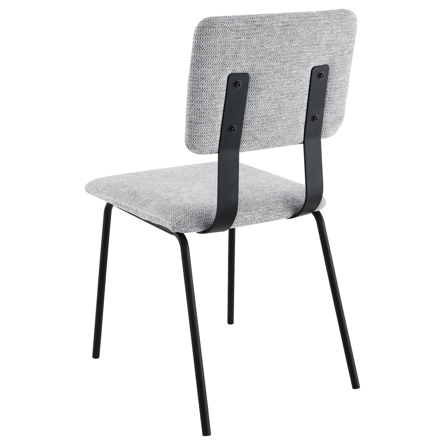Calla Fabric Upholstered Dining Side Chair – Grey (Set of 2)