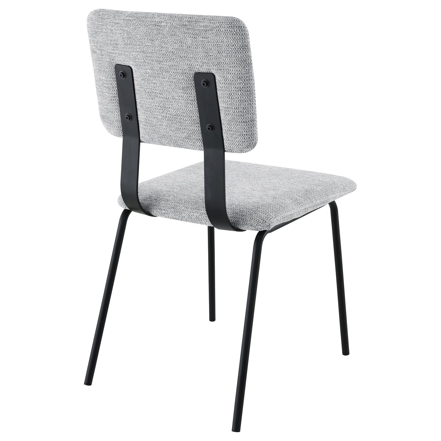 Calla Fabric Upholstered Dining Side Chair – Grey (Set of 2)