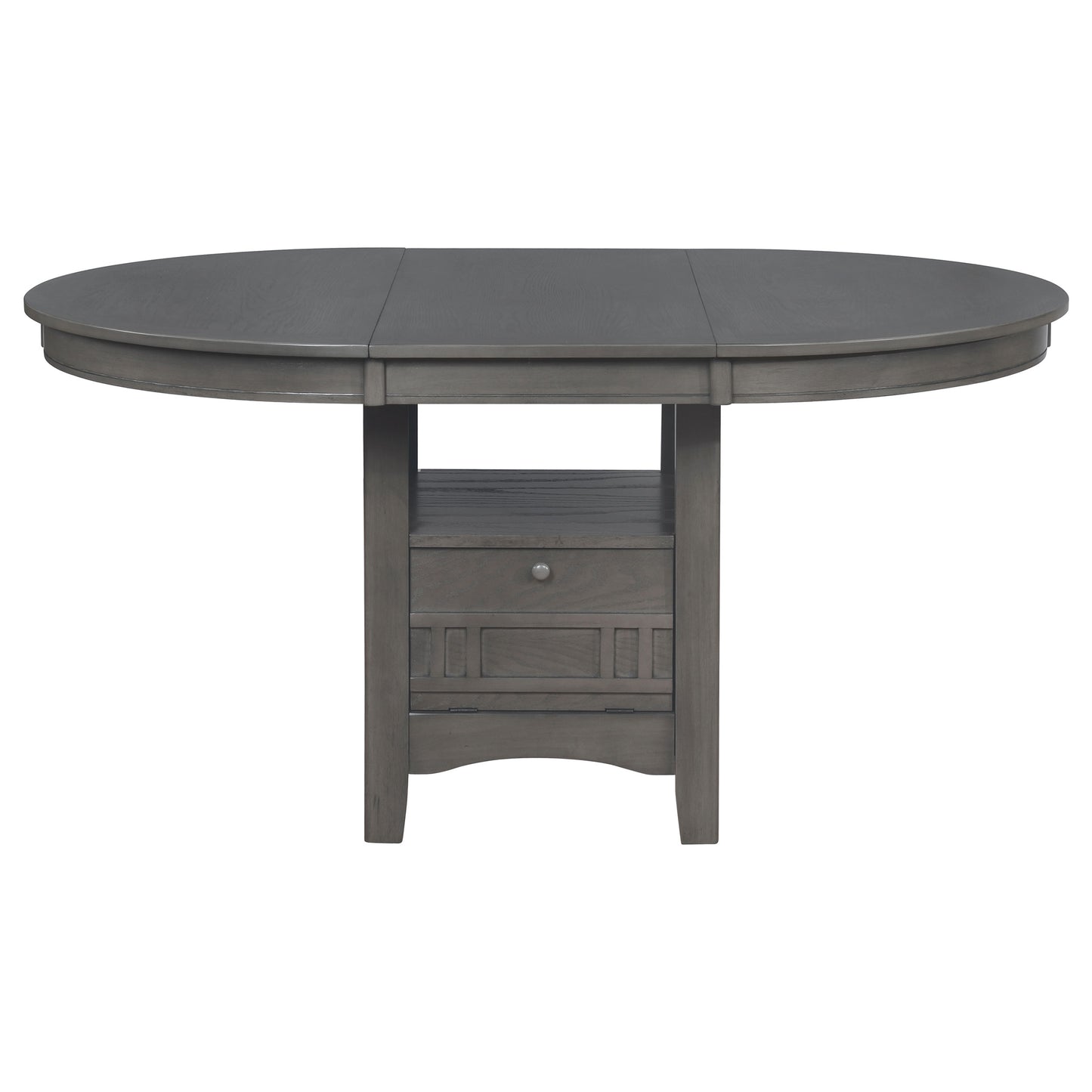 Callen 60” Oval Extension Dining Table in Medium Grey