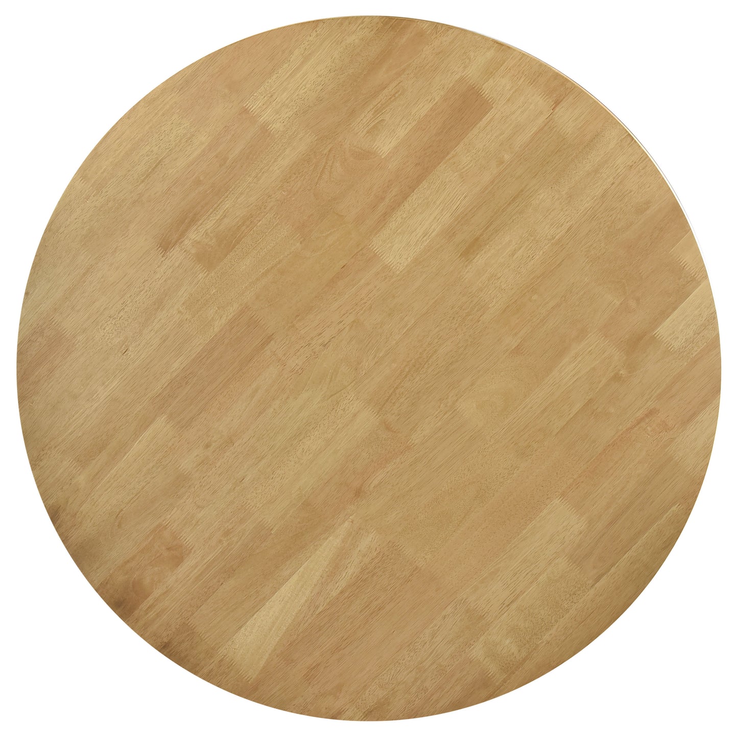 Elowen 42-inch Round Light Walnut Dining Table with Sculptural Wood Base