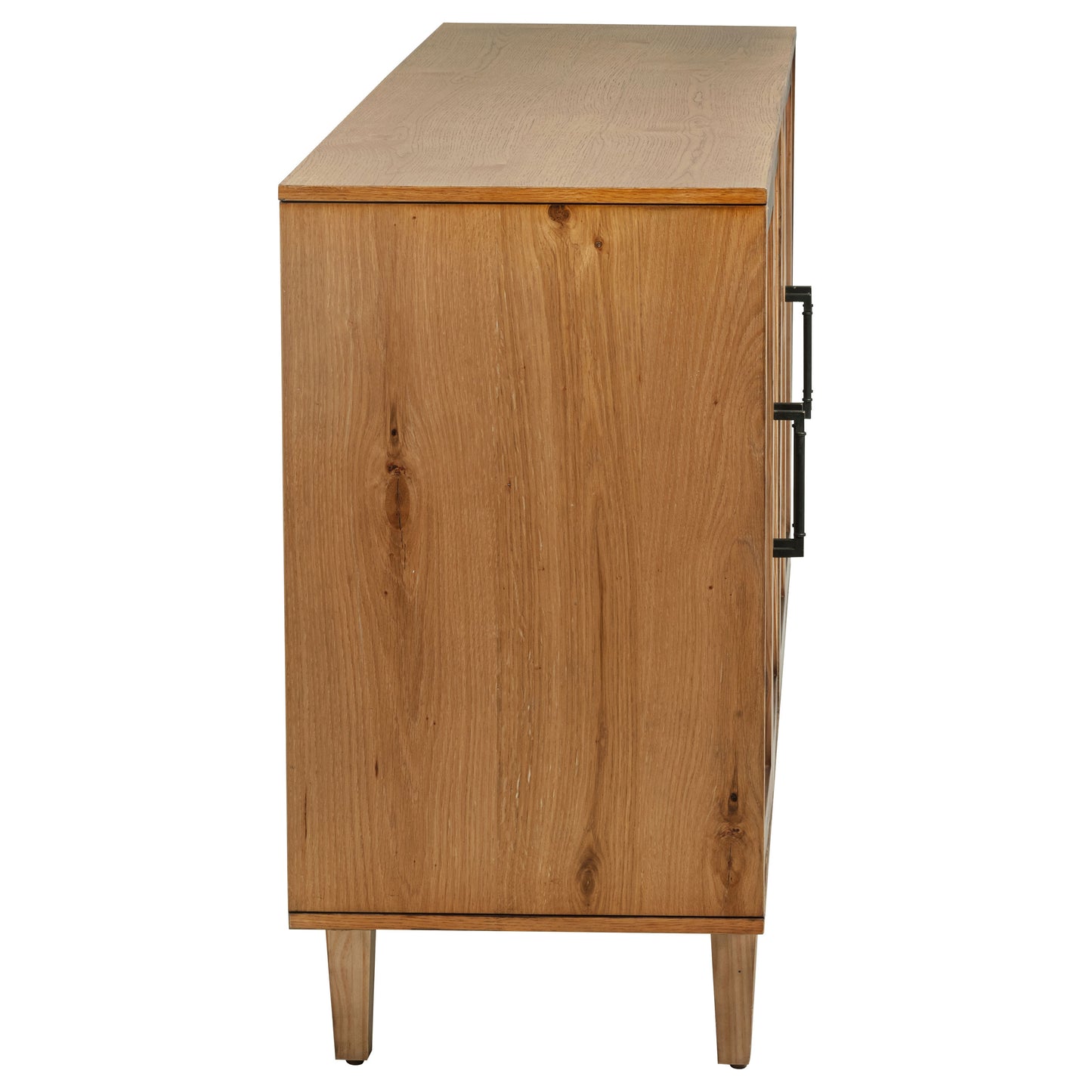 Ashford 4-Door Sideboard with Dual Drawers – Natural Finish
