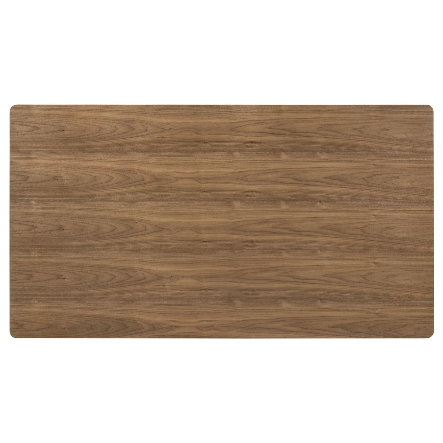 Brenley 71-inch Walnut Wood Dining Table with Trestle Base and Rounded Edges