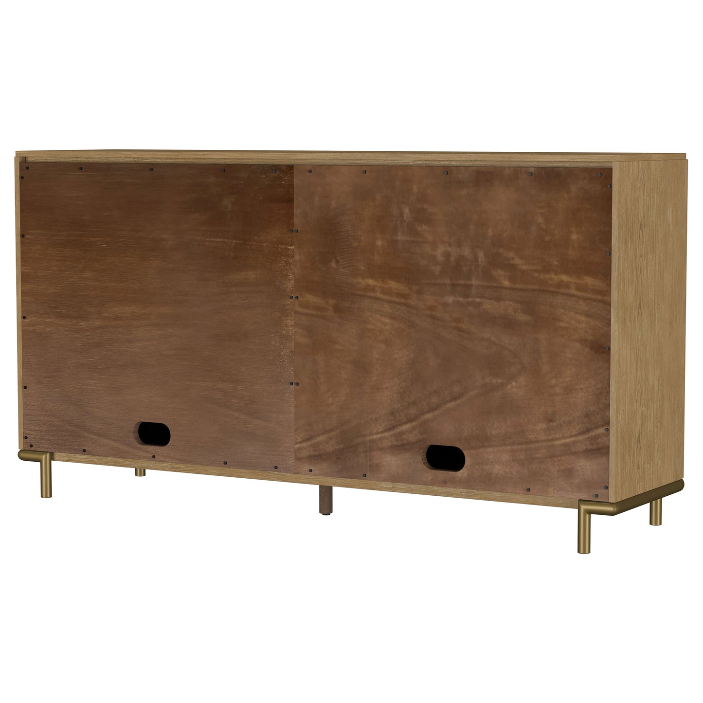 Virelle Cane Door 2-Drawer Sideboard Server – Sand Wash Finish