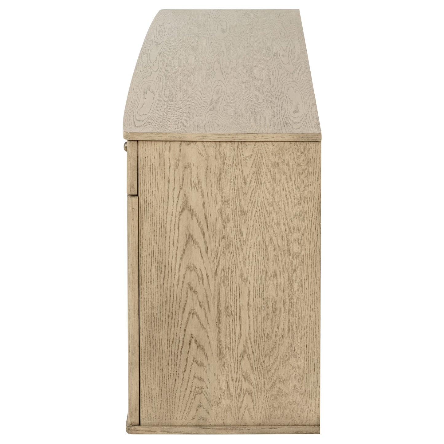 Calista Beige Oak Sideboard with Woven Cane Doors and Drawers
