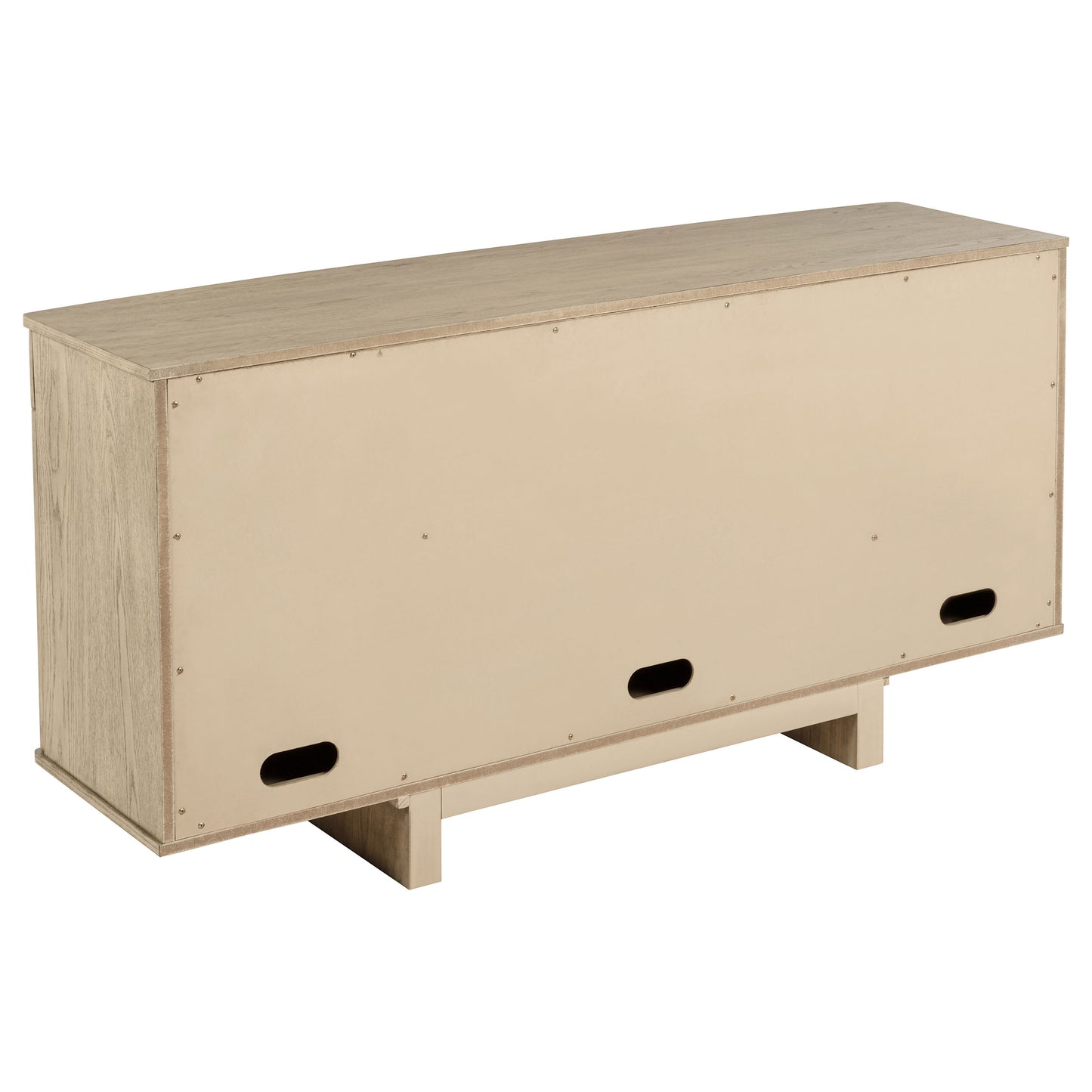 Calista Beige Oak Sideboard with Woven Cane Doors and Drawers