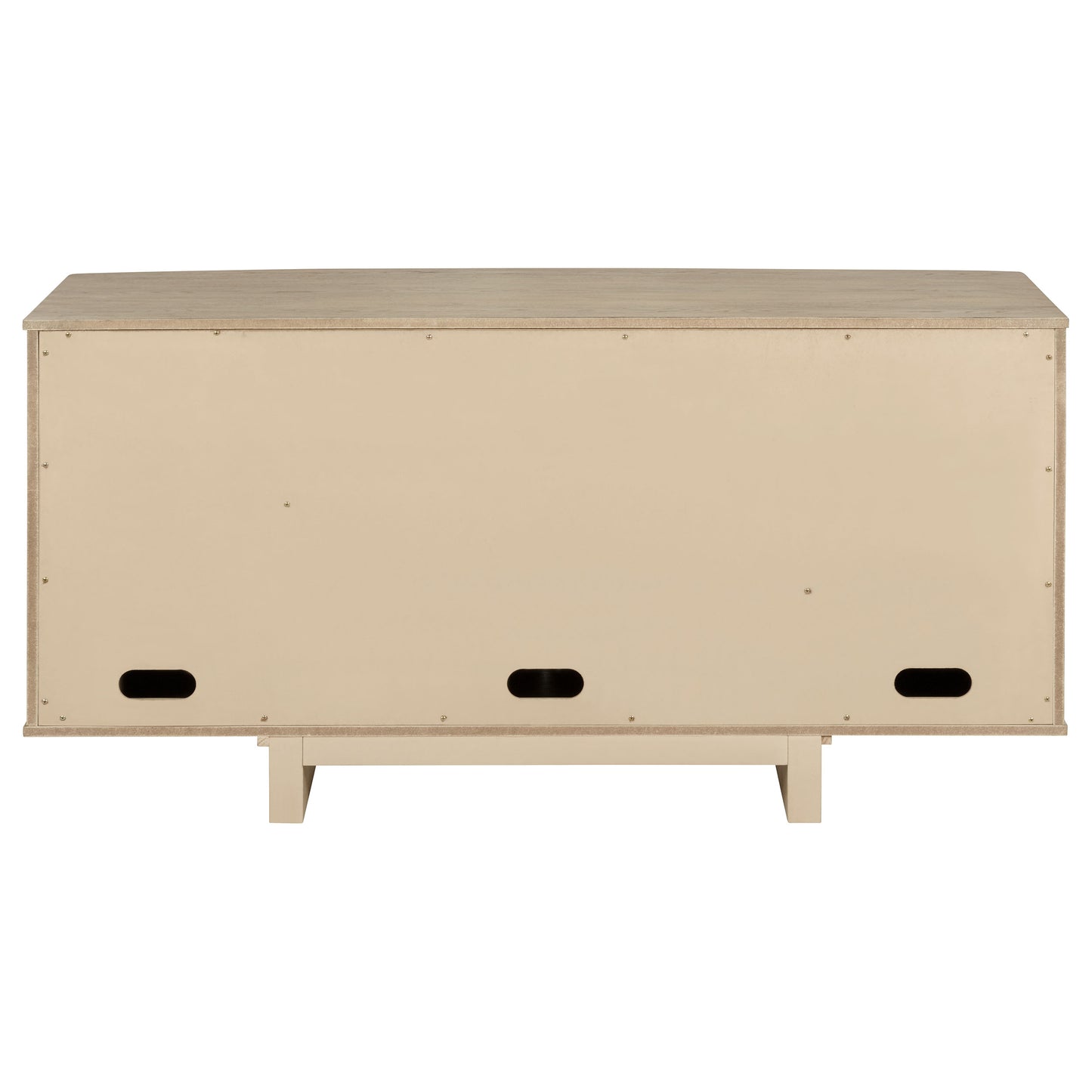 Calista Beige Oak Sideboard with Woven Cane Doors and Drawers