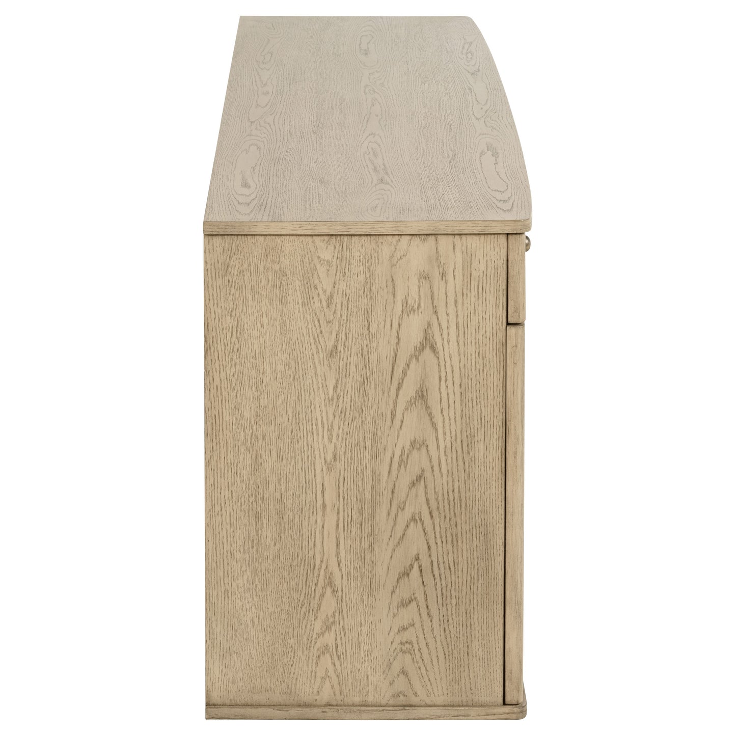 Calista Beige Oak Sideboard with Woven Cane Doors and Drawers