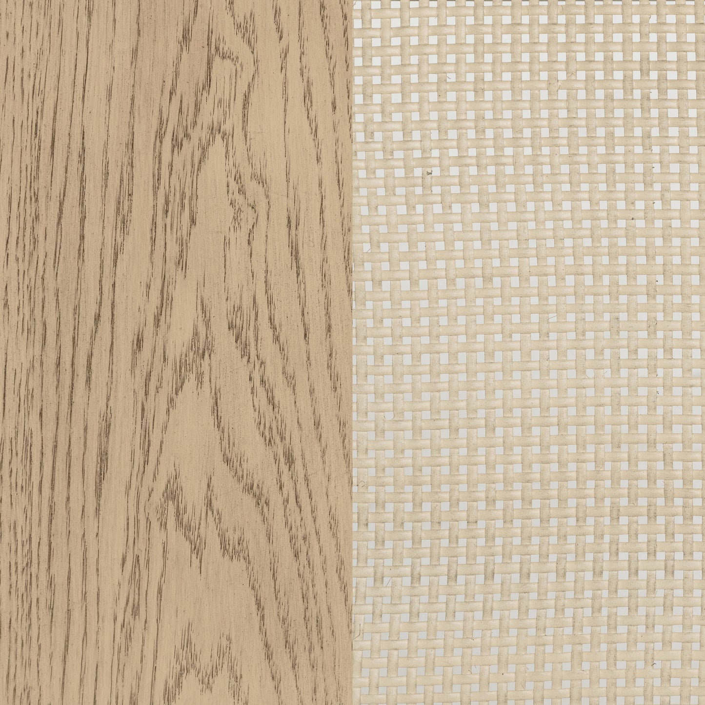 Calista Beige Oak Sideboard with Woven Cane Doors and Drawers