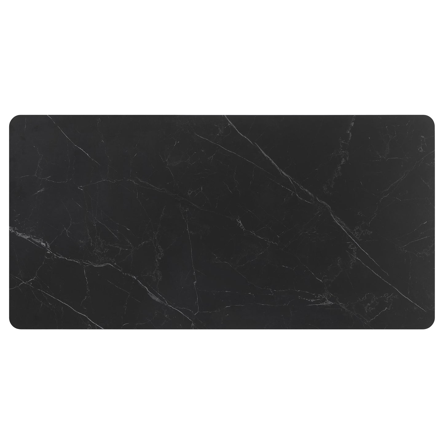 Veyron 71” Rectangular Ceramic Top Dining Table in Black