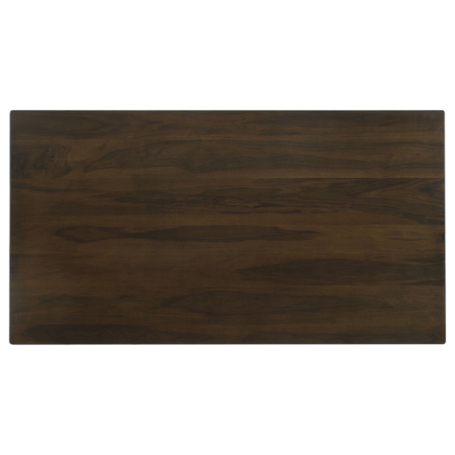 Kessler 80-inch Dark Walnut Mid-Century Modern Dining Table with Fluted Apron