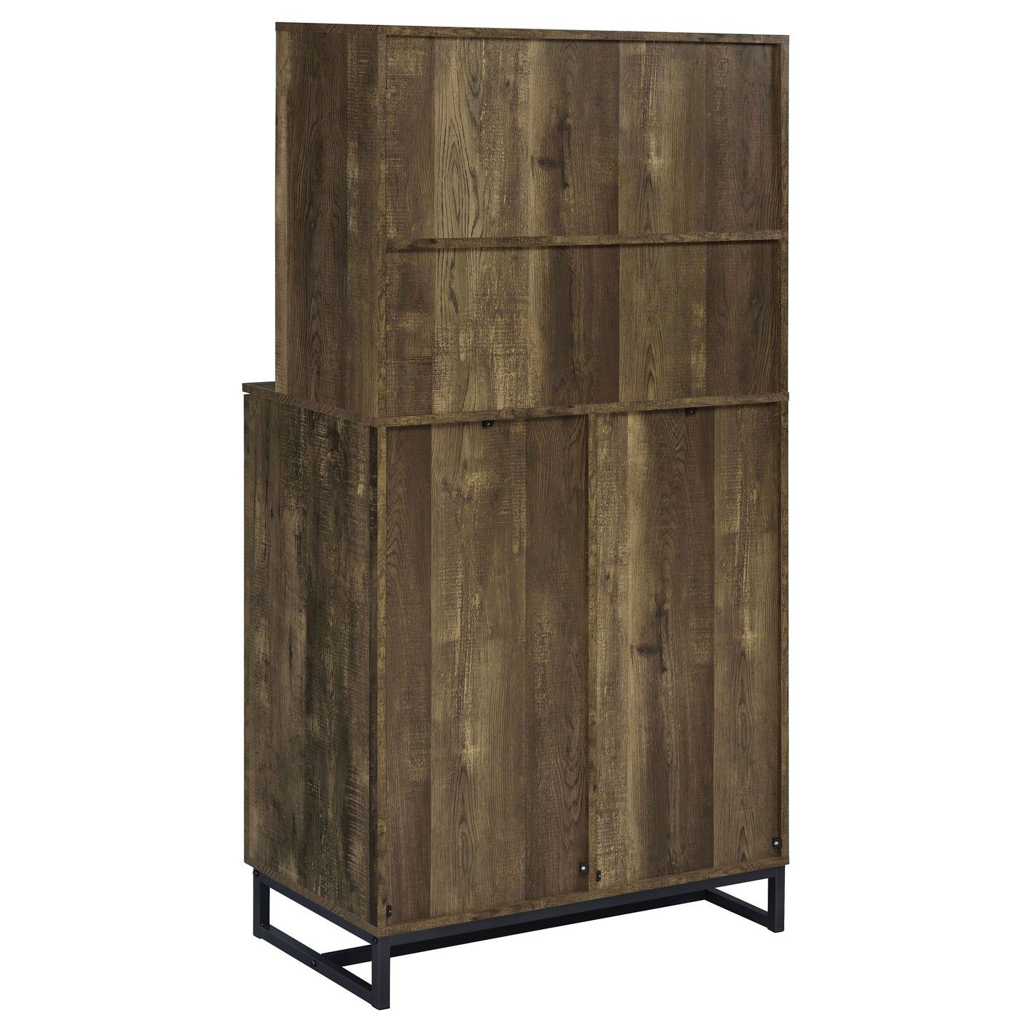 Mendoza Wine & Bar Cabinet – Rustic Oak