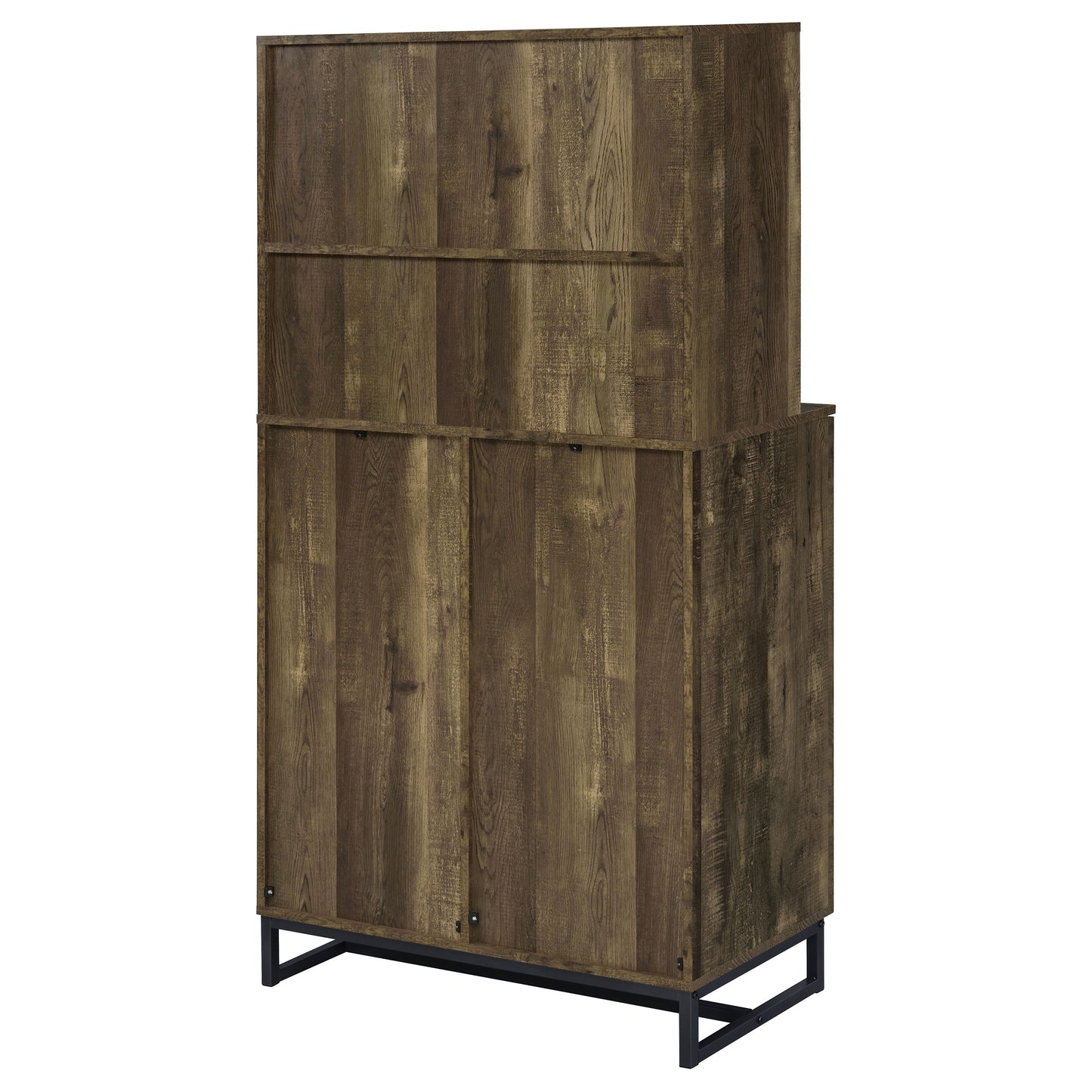 Mendoza Wine & Bar Cabinet – Rustic Oak