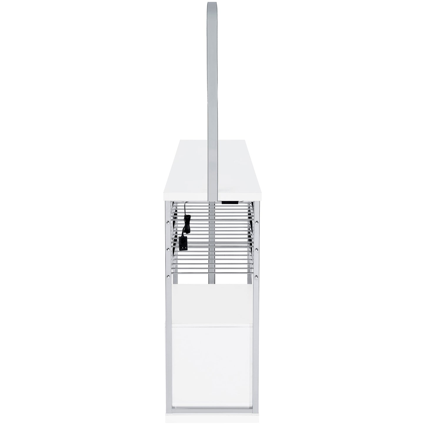 Risley White LED Wine Cabinet