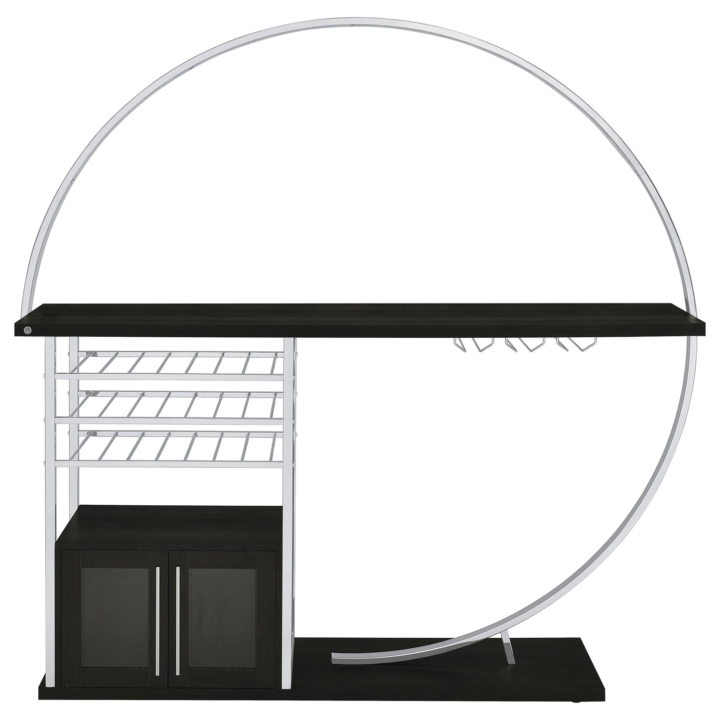 Risley Modern LED Wine Cabinet – Charcoal