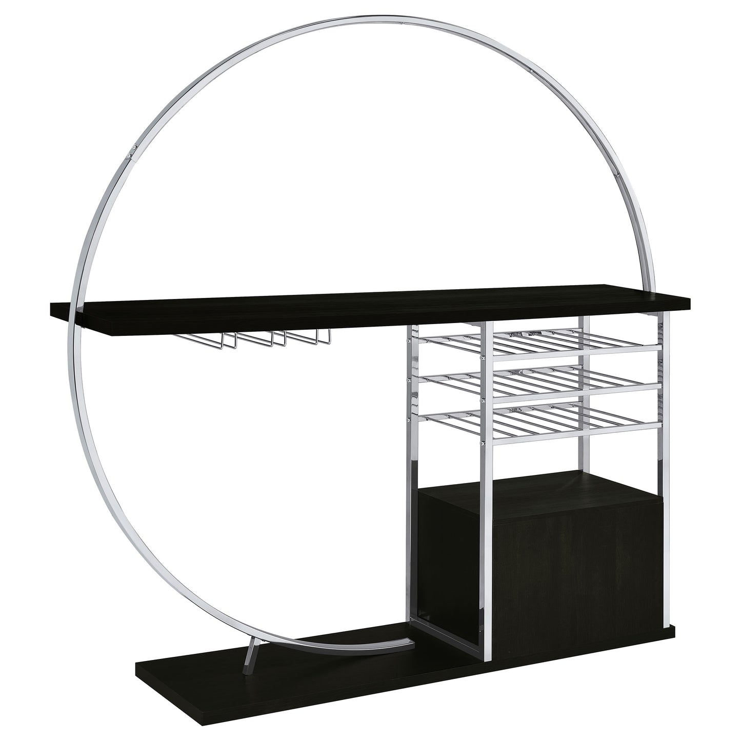 Risley Modern LED Wine Cabinet – Charcoal