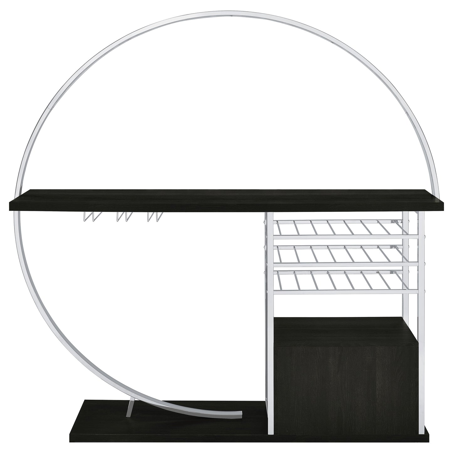 Risley Modern LED Wine Cabinet – Charcoal