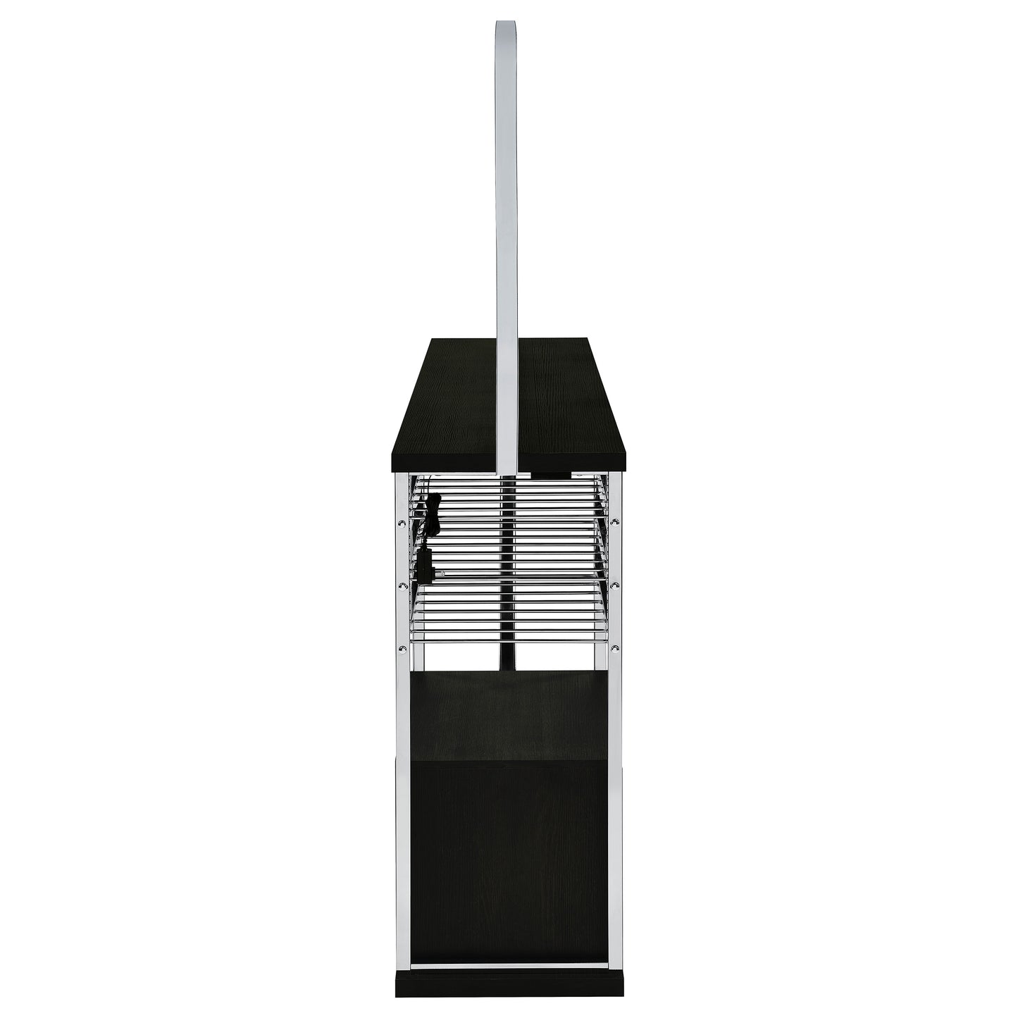Risley Modern LED Wine Cabinet – Charcoal