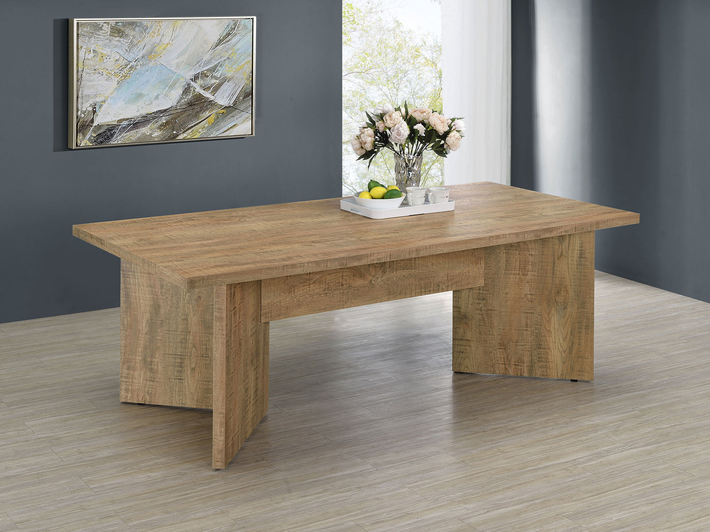 Havenwood 84” Rectangular Dining Table – Mango Wood Finish