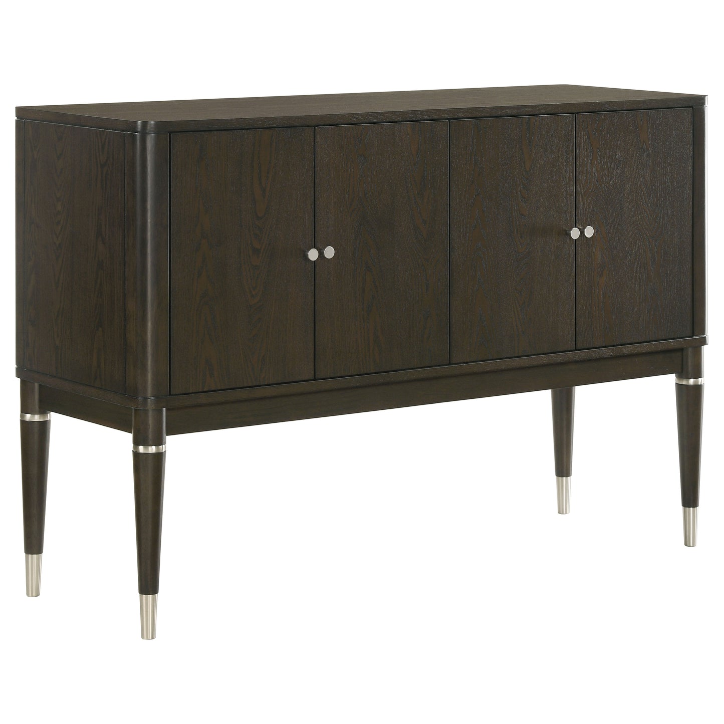 Dawson Dining Sideboard Cabinet with Four Doors Ash Brown Finish