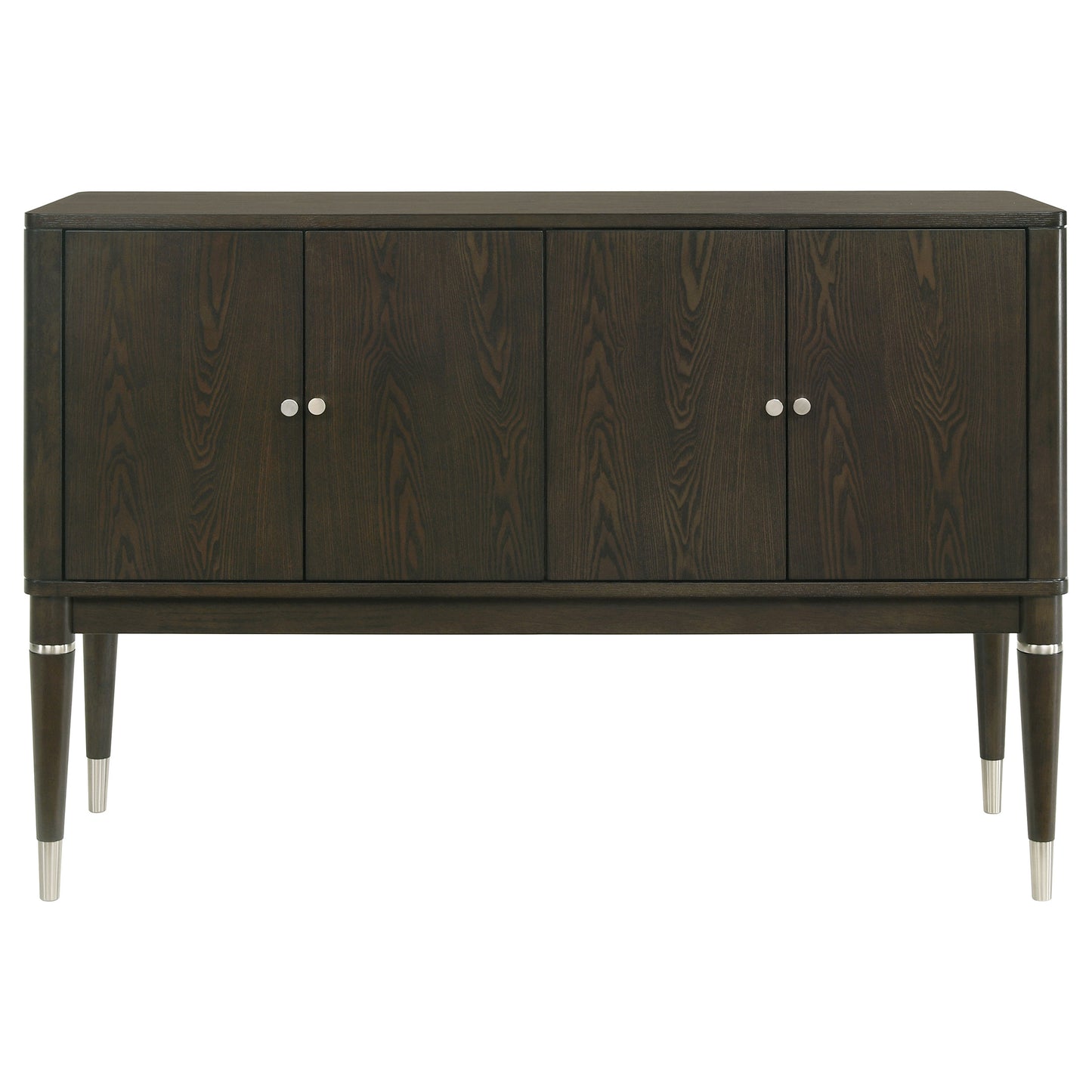 Dawson Dining Sideboard Cabinet with Four Doors Ash Brown Finish