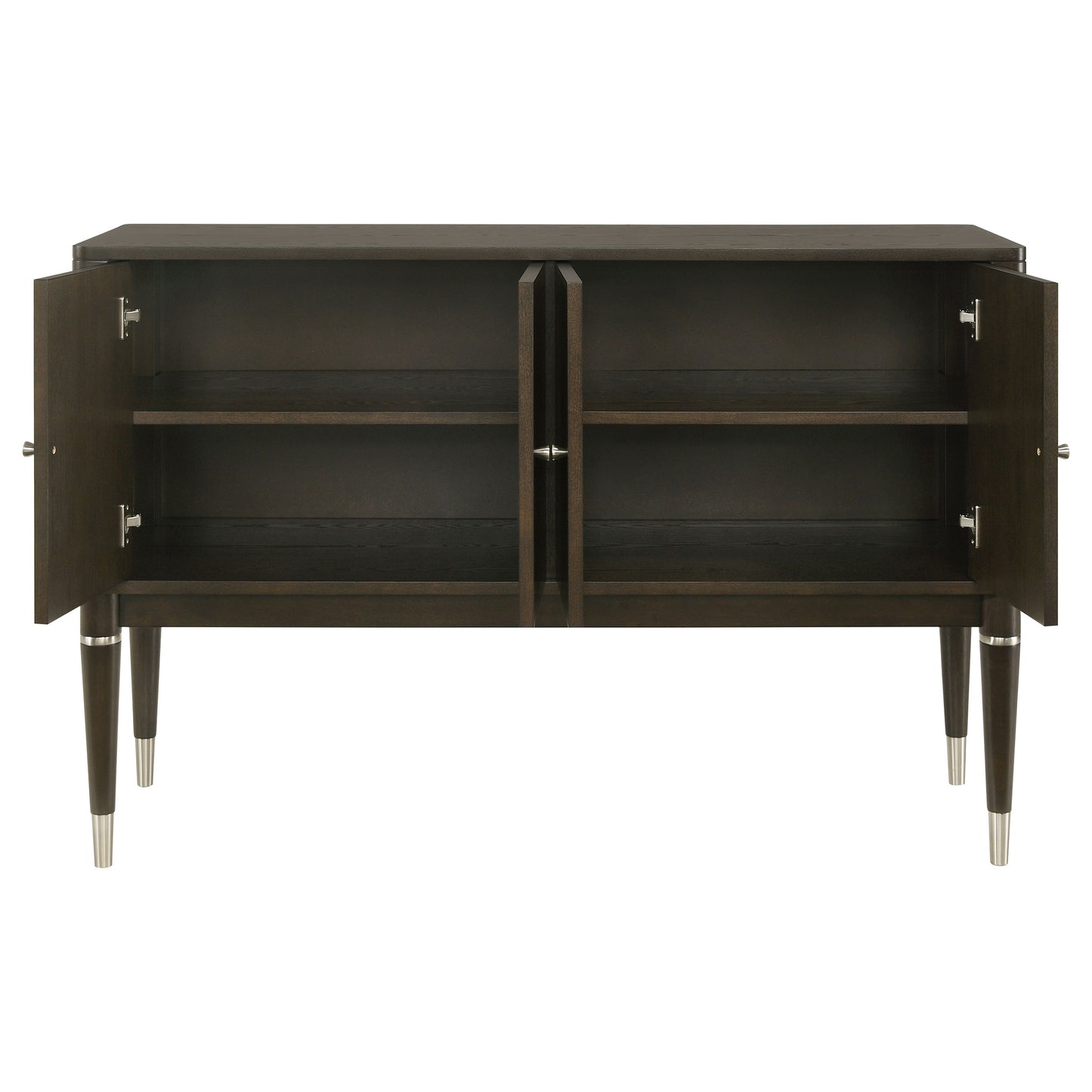 Dawson Dining Sideboard Cabinet with Four Doors Ash Brown Finish