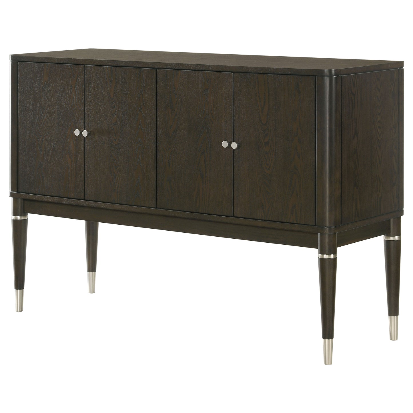 Dawson Dining Sideboard Cabinet with Four Doors Ash Brown Finish