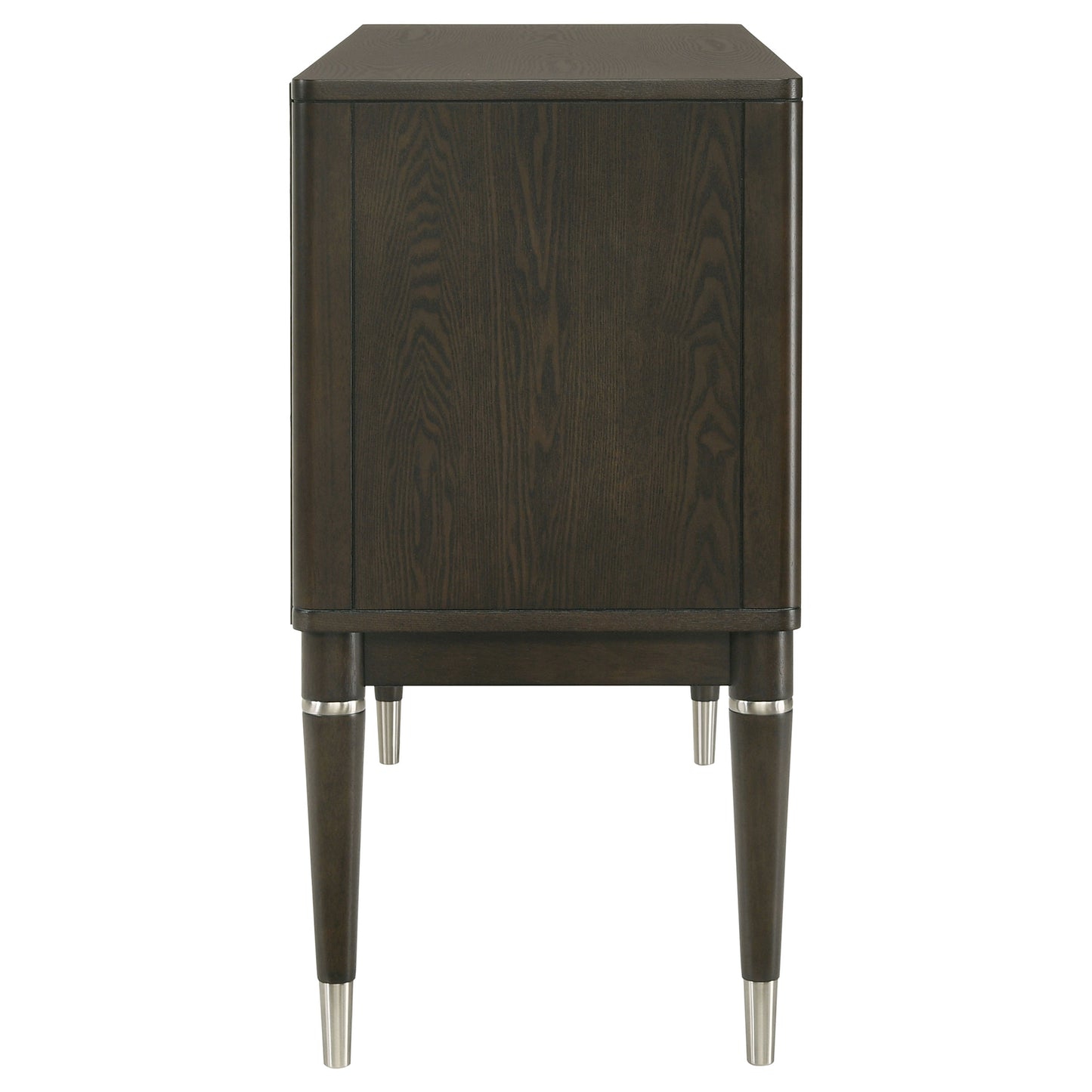 Dawson Dining Sideboard Cabinet with Four Doors Ash Brown Finish