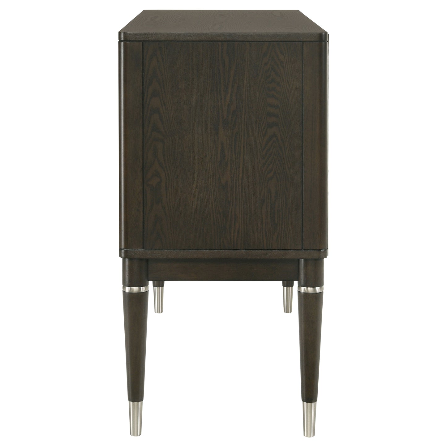Dawson Dining Sideboard Cabinet with Four Doors Ash Brown Finish