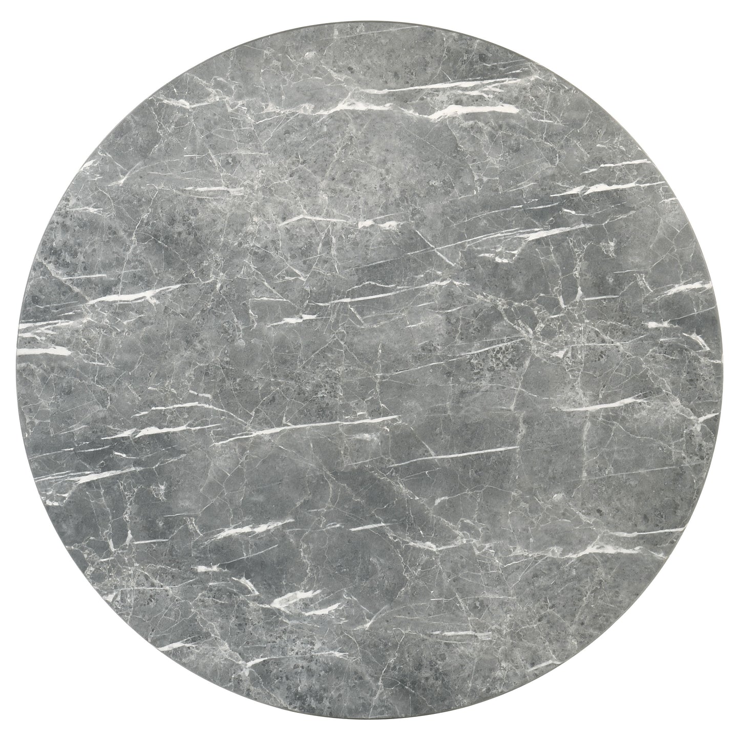 Ambrose Round 50-inch Marble Top Dining Table Brushed Gold