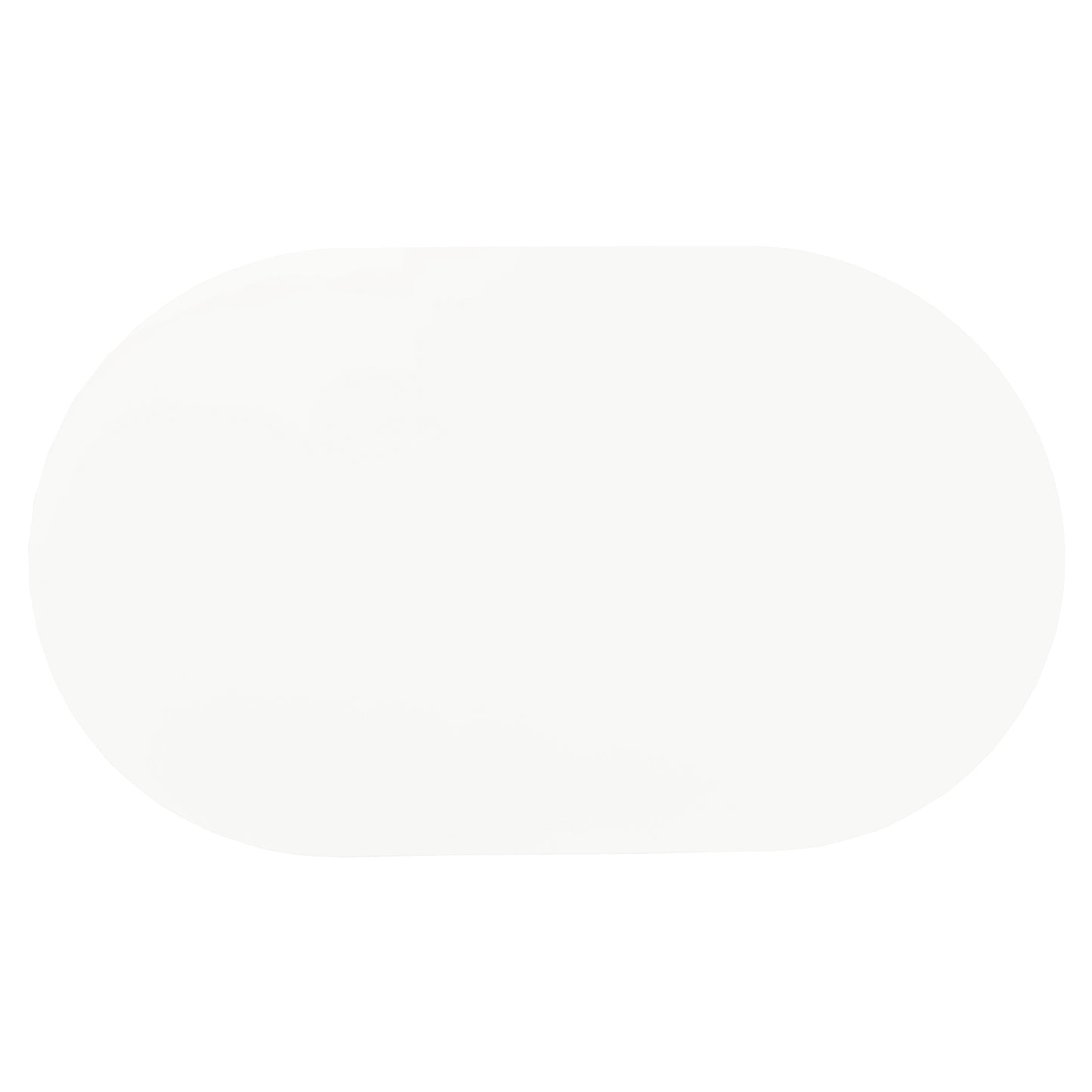 Fenton Retro-Inspired 60" Oval Dining Table – White & Chrome