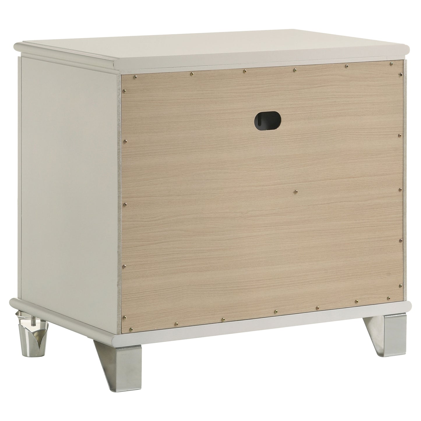 Celestira 4-Piece Queen Bedroom Set Pearl White with LED Accents